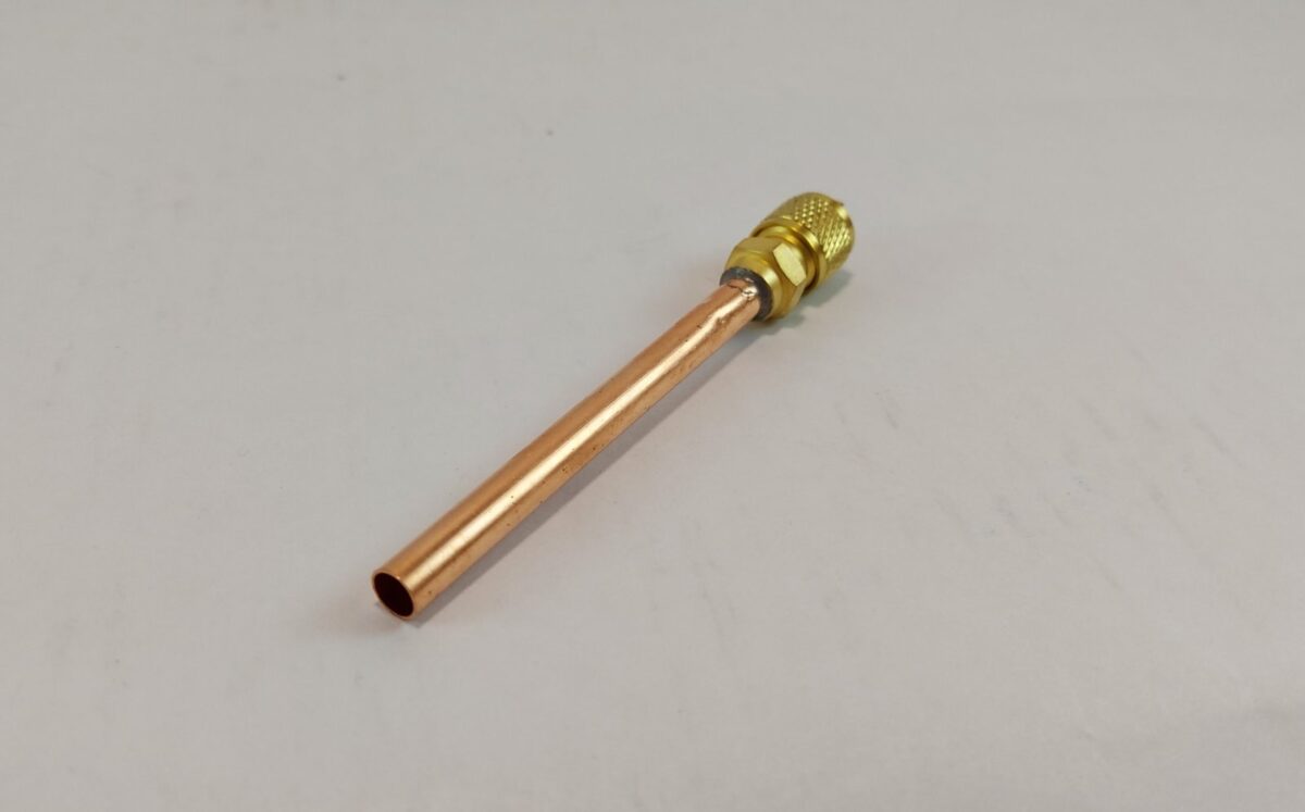 Válvula de carga 1/4"  con caño - Imagen 2