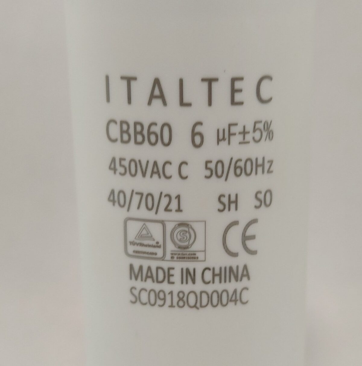 Capacitor 6µF - 400V - Imagen 4