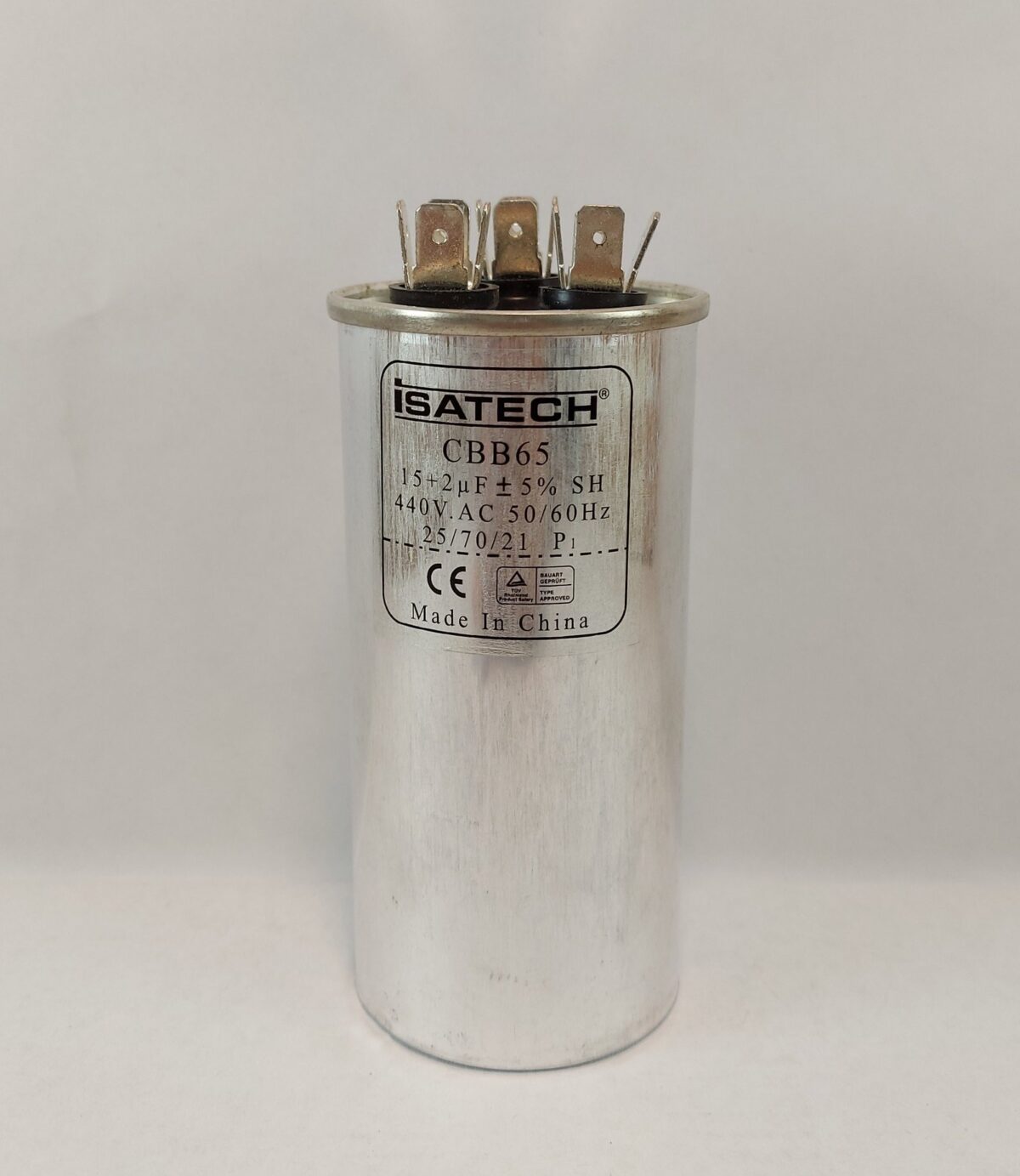 Capacitor Dual 15+2µF 440V - Imagen 1