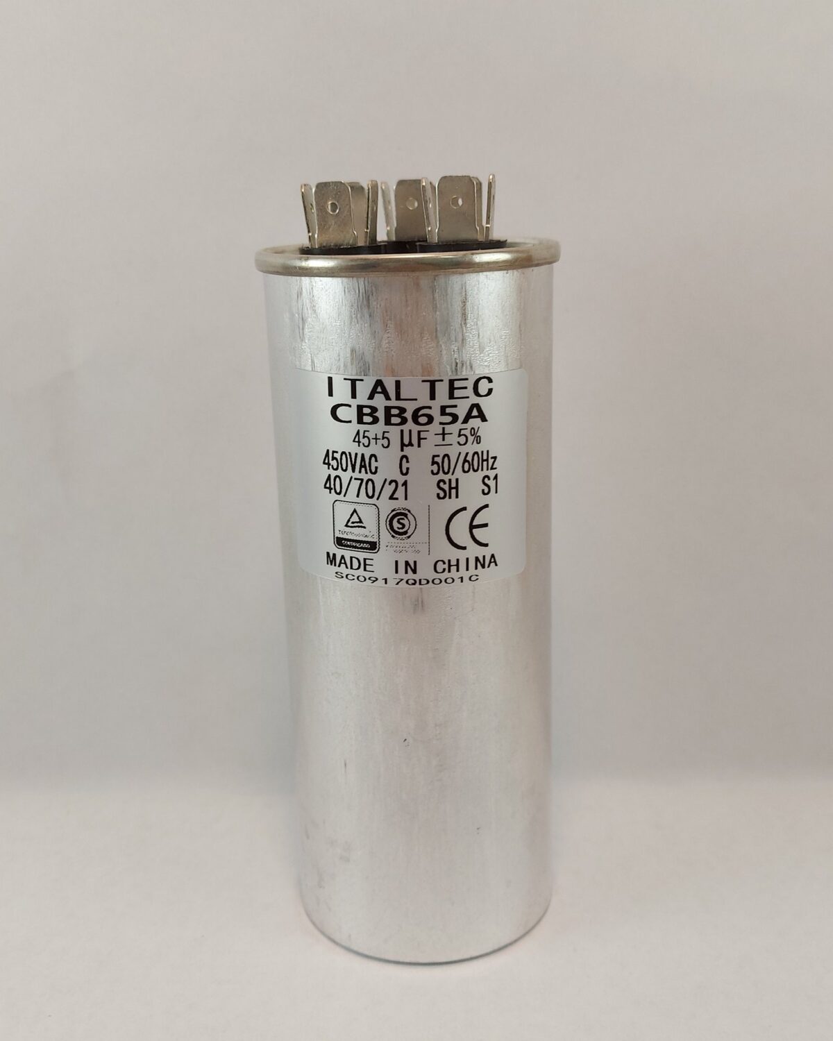 Capacitor Dual 45+5µF - 450V - Imagen 1