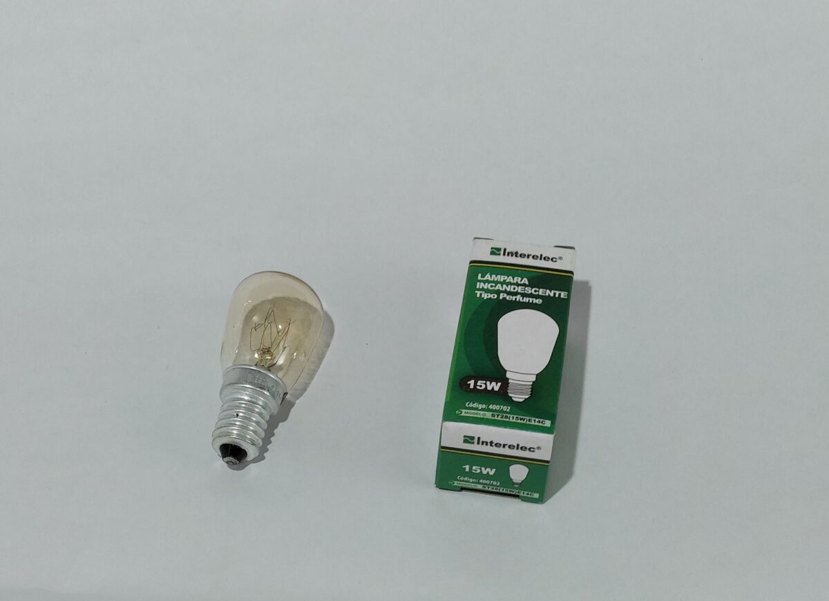 Foco común claro E14 de 15 w para heladera - Imagen 1