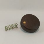 Tapa perilla Aurora marrón con resorte