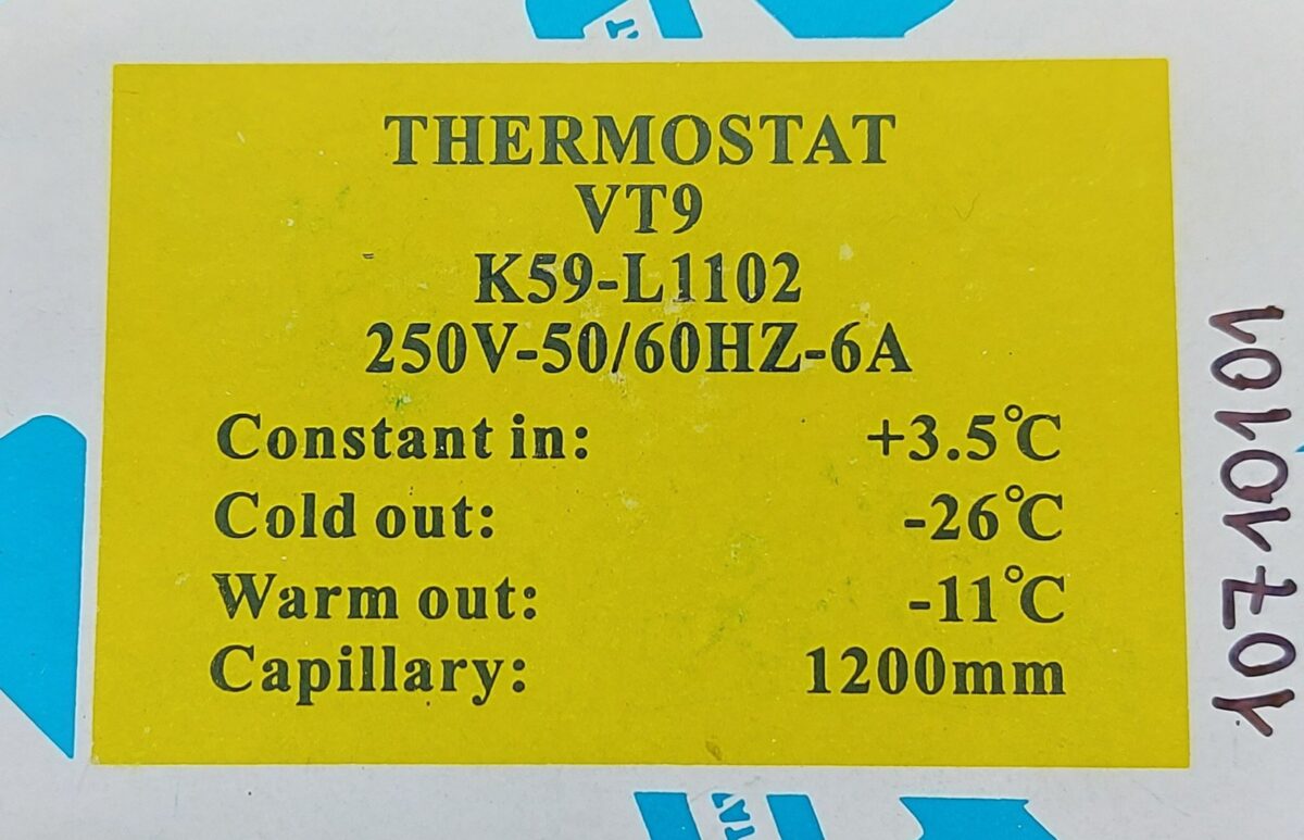 Termostato T/K59  VT9 2PTS 1.20 - Imagen 8