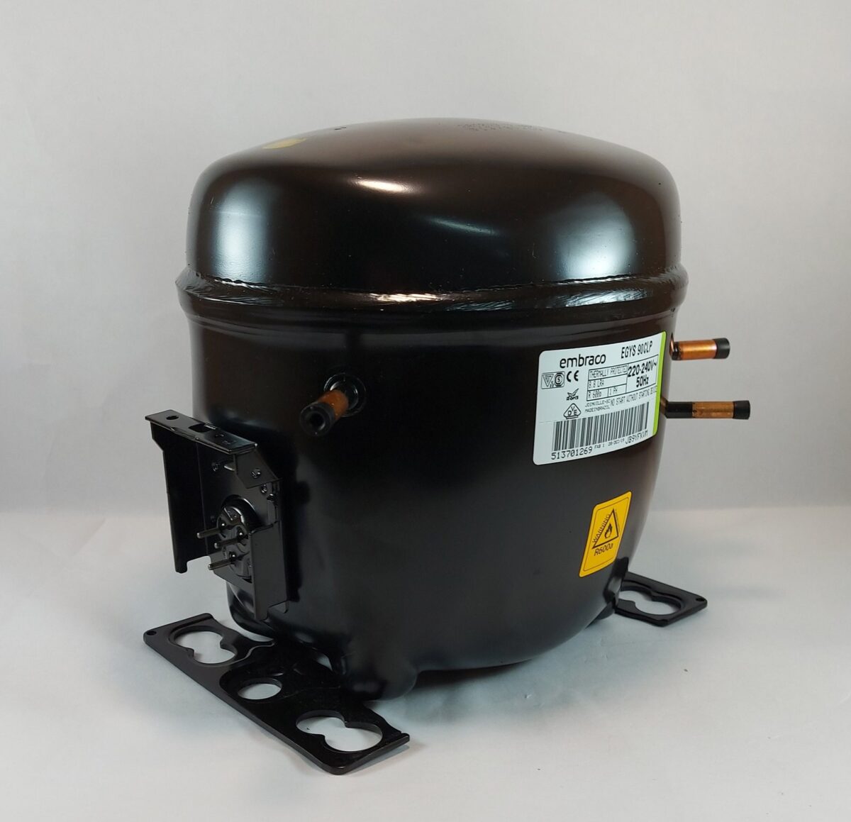 Compresor embraco R600a 1/4+HP - EGYS 90 CLP - 187 Fr/h - Imagen 3