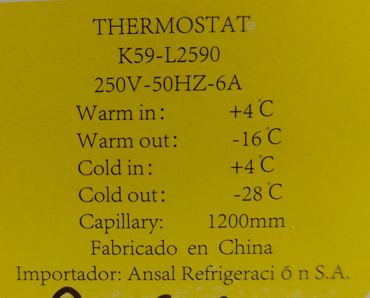 Termostato Bluestar K59L2590- ARB354/357/33 - Imagen 3
