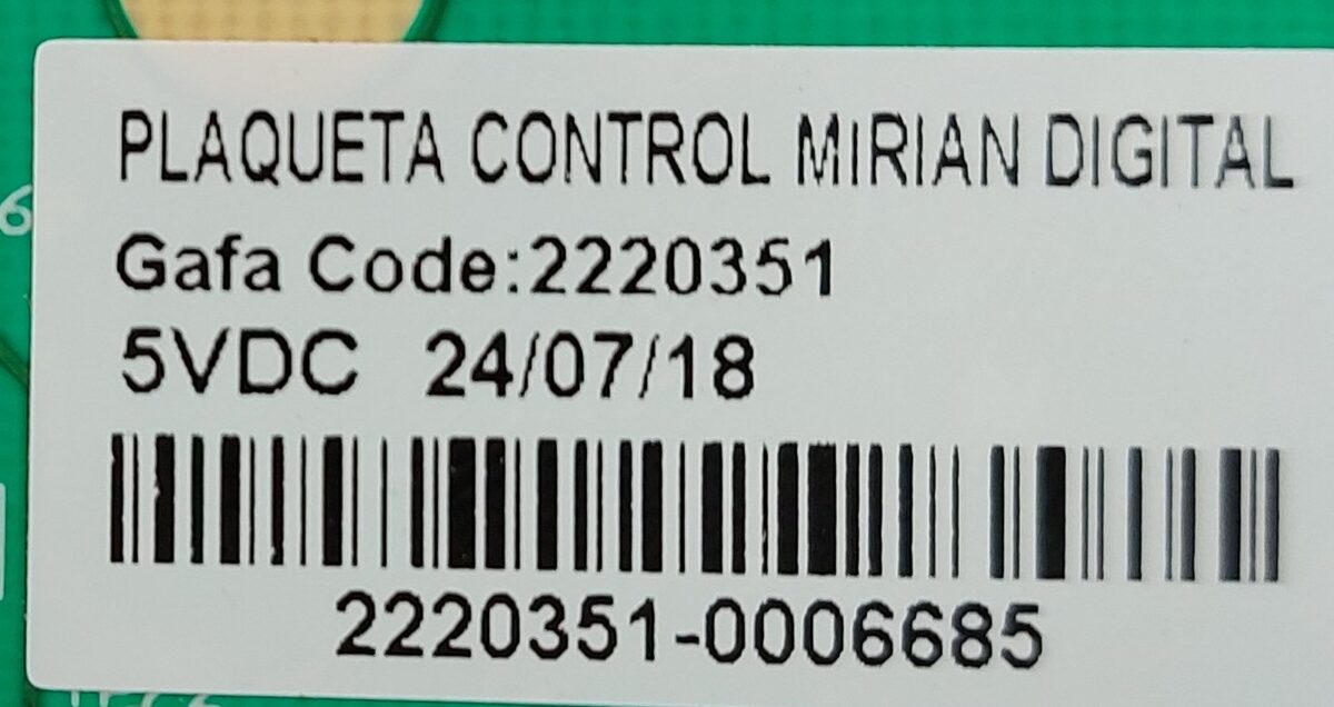 Plaqueta control Gafa miriam Fuzzy - Imagen 2