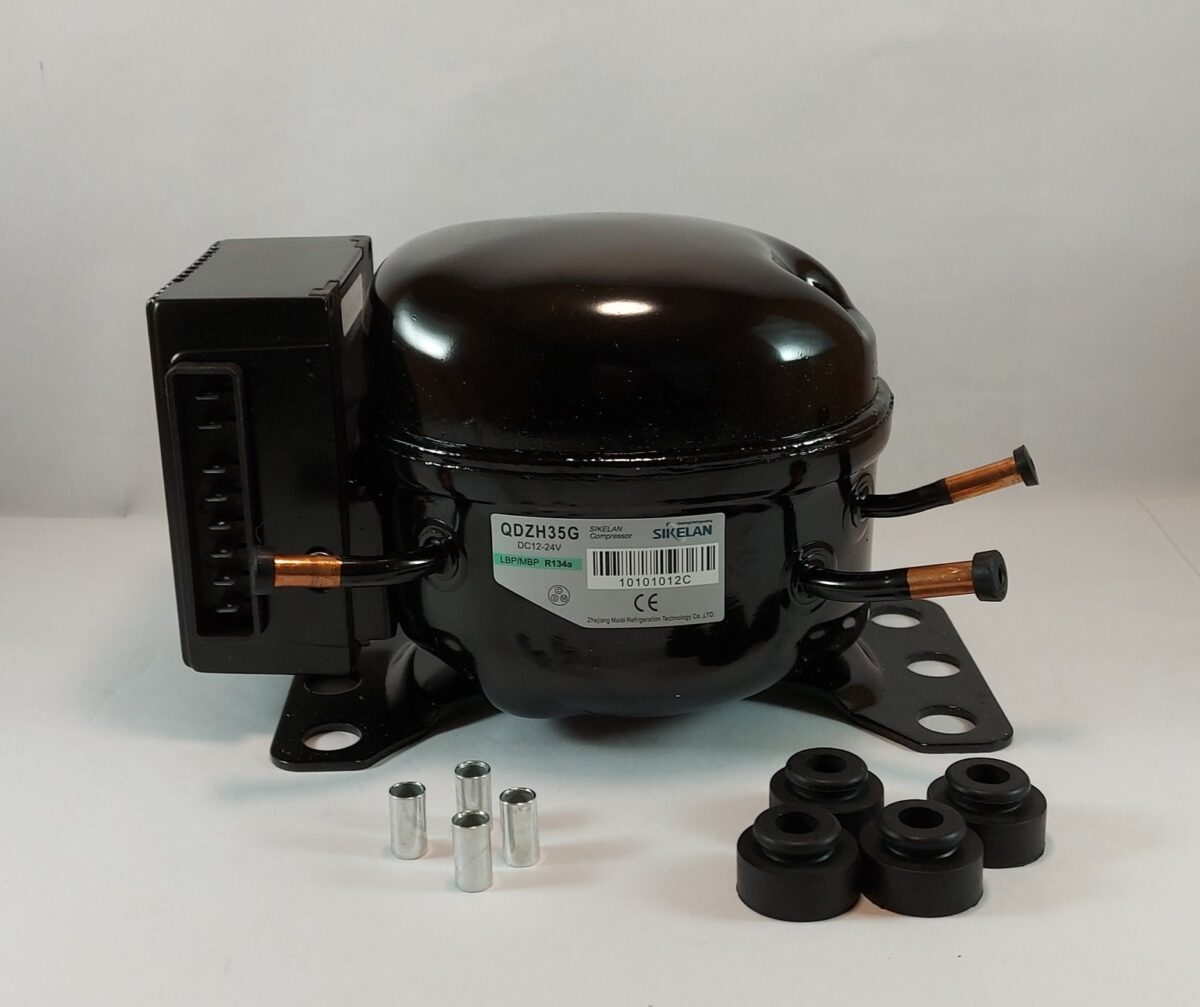 Compresor Sikelan QDZH35G 12/24V R134 1/10HP - Imagen 1