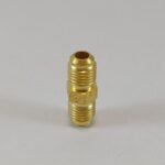 Unión doble 1/4" x 1/4" de bronce