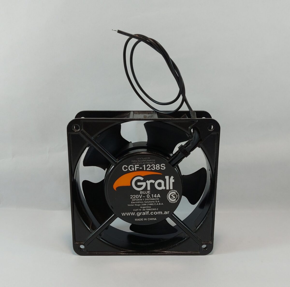 Forzador 120x120x35mm  Ac Tipo Buje 220V 0.14A 2500 RPM - Imagen 1