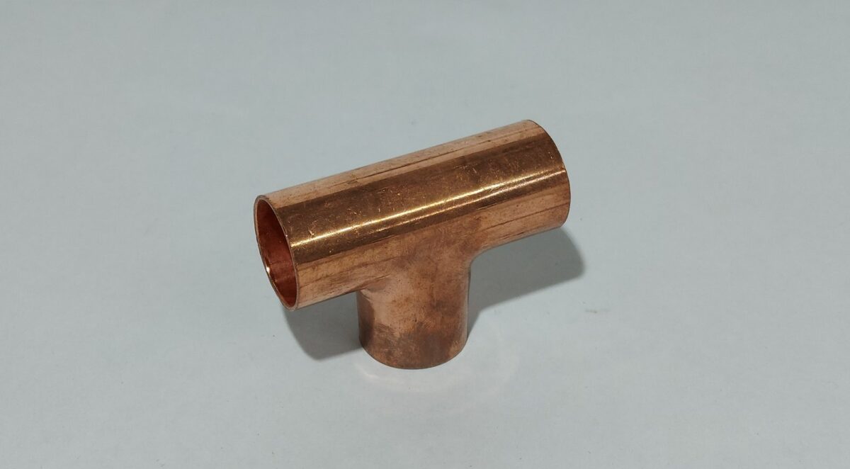 Unión T de cobre de 7/8" - Imagen 2