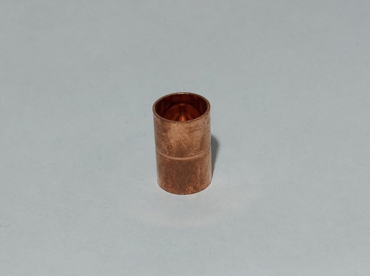 Cupla unión doble 1/2" de cobre para soldar - Imagen 1