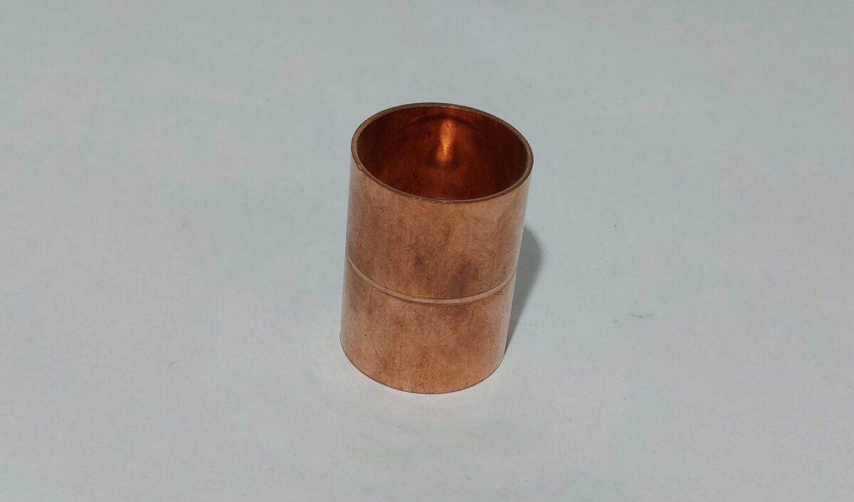 Cupla unión doble 1 3/8" de cobre para soldar - Imagen 1