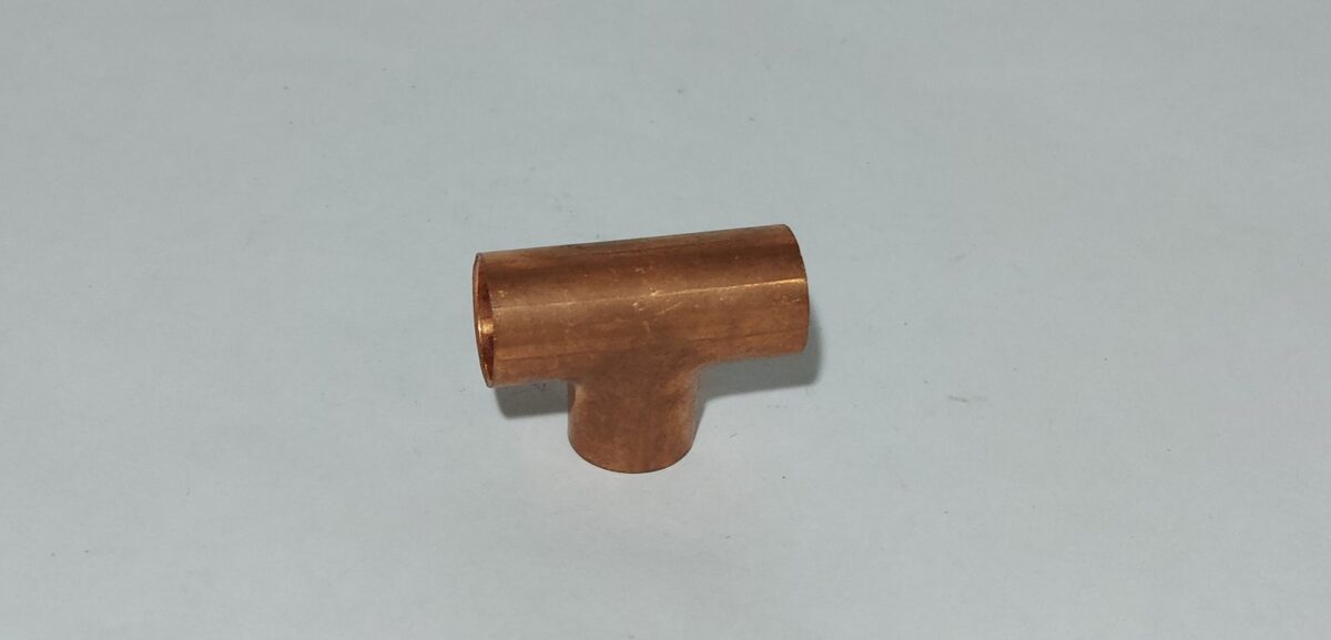 Unión T de cobre para soldar 5/8" - Imagen 1