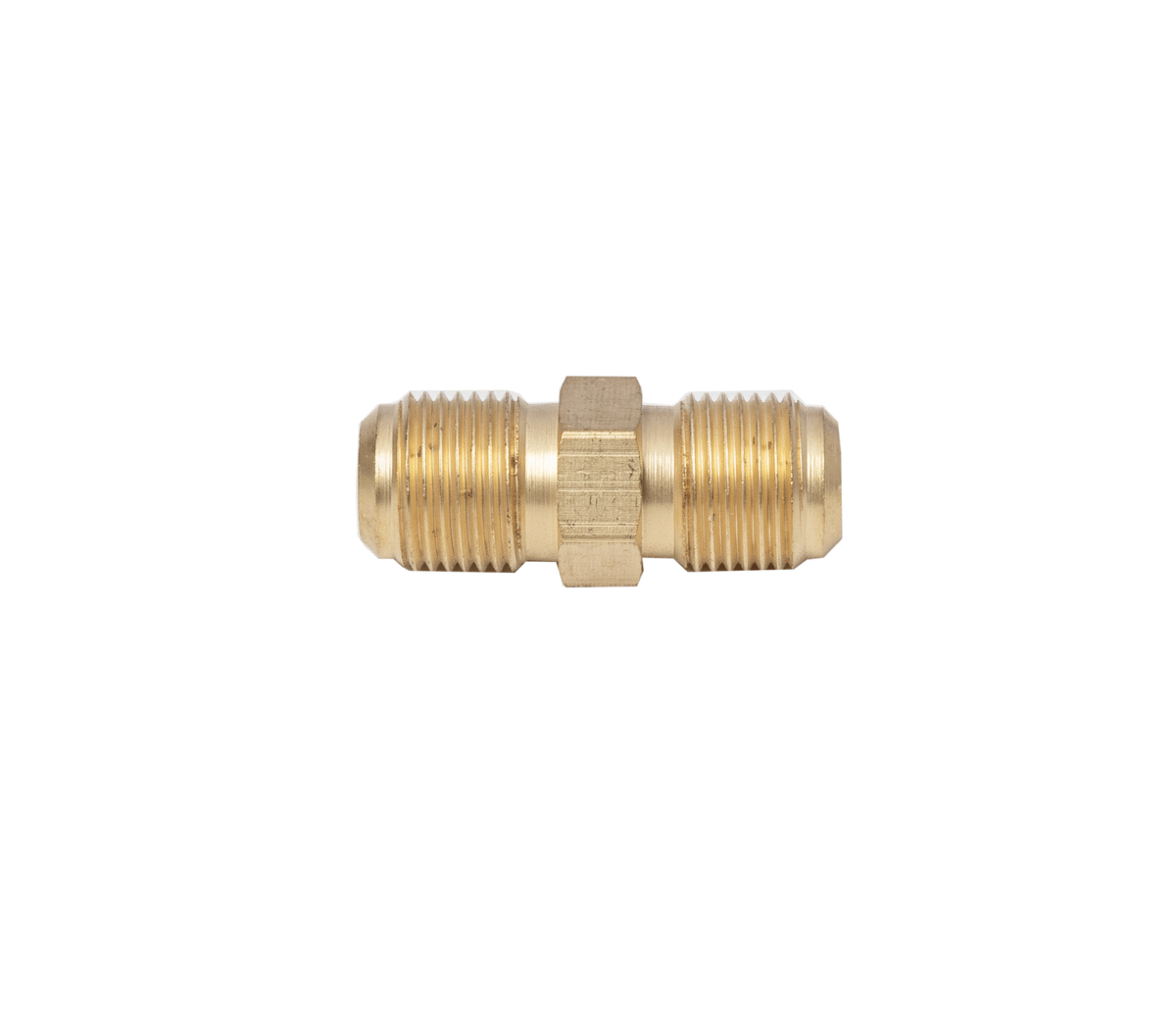 Unión doble 3/8" x 3/8" de bronce - Imagen 1