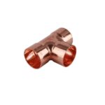 Unión T de cobre para soldar 1/2"