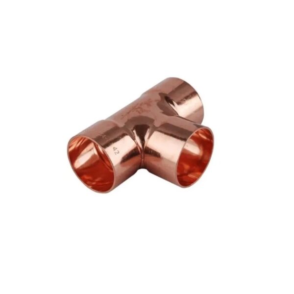 Unión T de cobre para soldar 1/2"