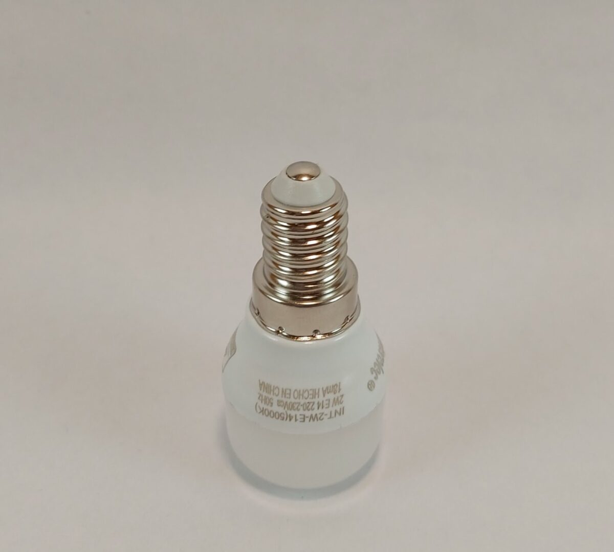 Lámpara led satinada 2W E-14 para heladeras - Imagen 3