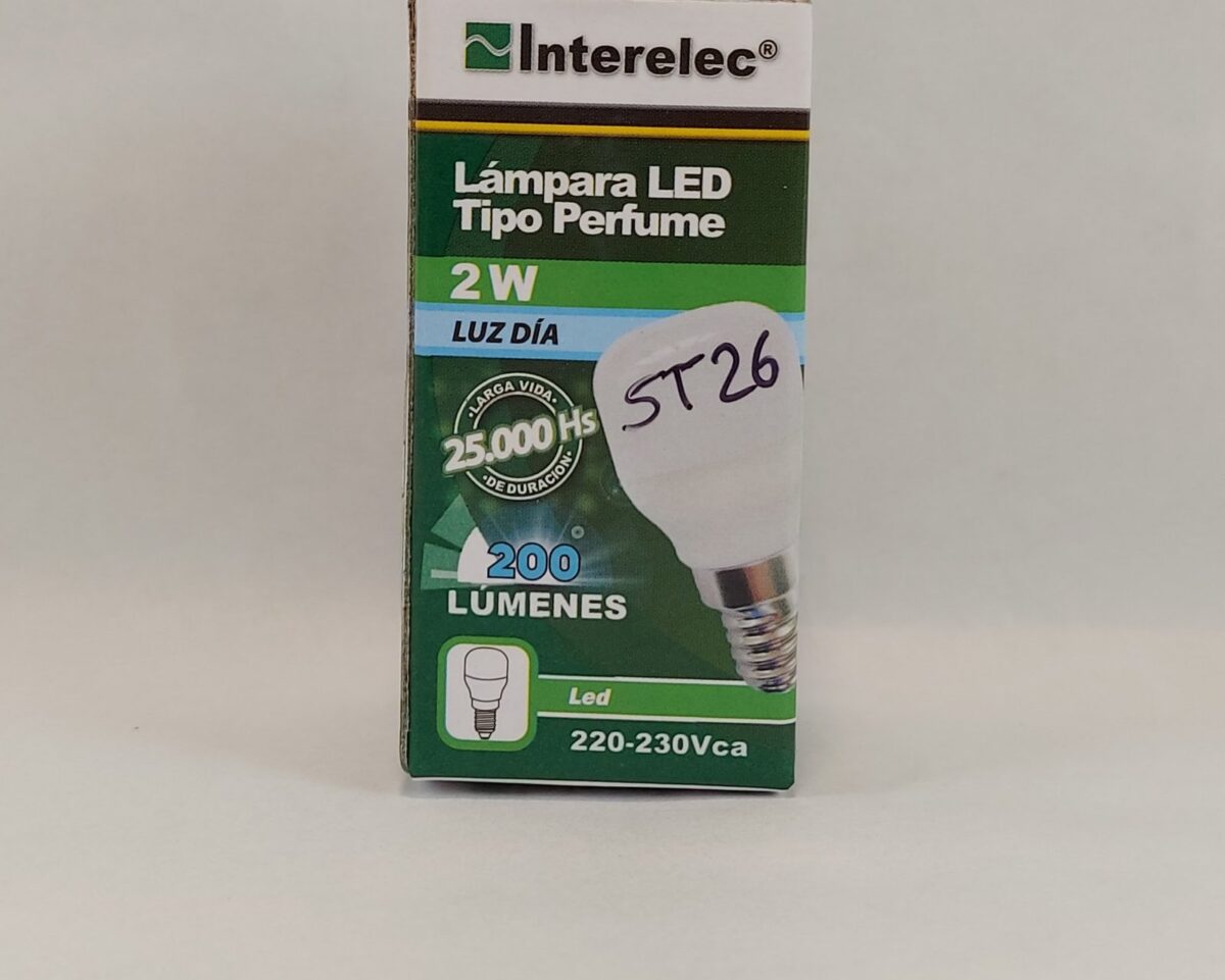 Lámpara led satinada 2W E-14 para heladeras - Imagen 5