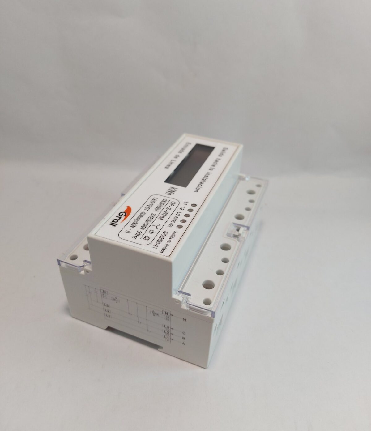 Medidor de KW/h Trifásico 3 x 20 (100)A / 3 x  240/415V - Imagen 5