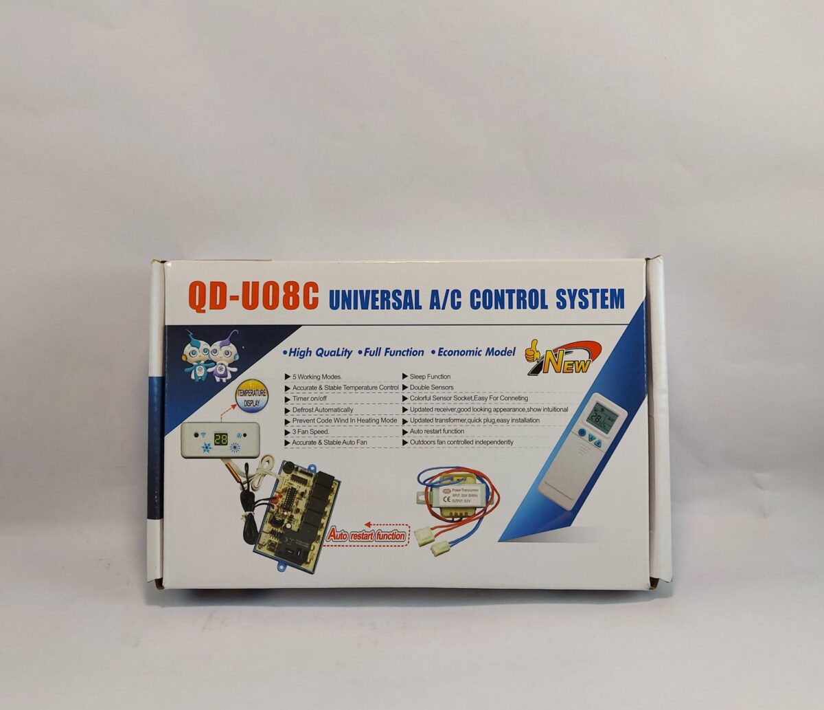 Plaqueta Universal Para Aire Acondicionado con cotrol remoto QD-U08C - Imagen 1