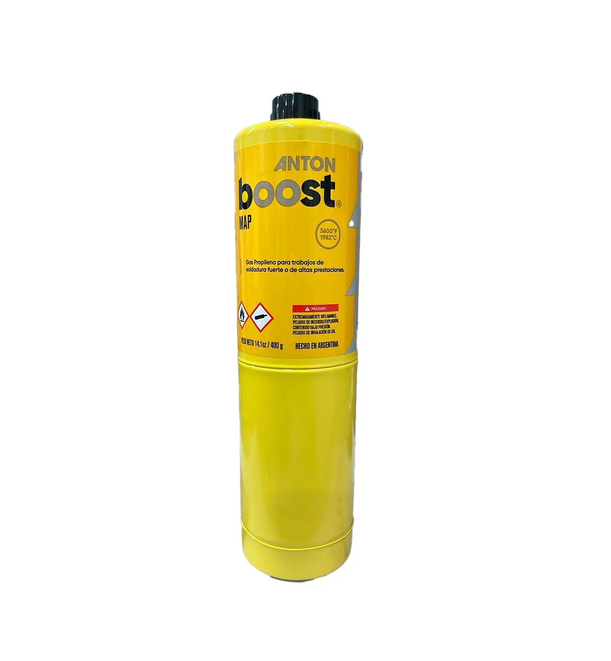 MAPPGAS anton 1 Garrafa Map Gas Anton boost 400g para Soldadura y Refrigeración - Imagen 1