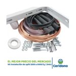 Kit Instalación Split 5500 a 6000 frigorías – Frio/Calor x 3 metros