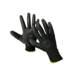 Guante de trabajo strech espumado pu negro talle 10